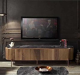 TESLA CEVİZ TV ÜNİTESİ
